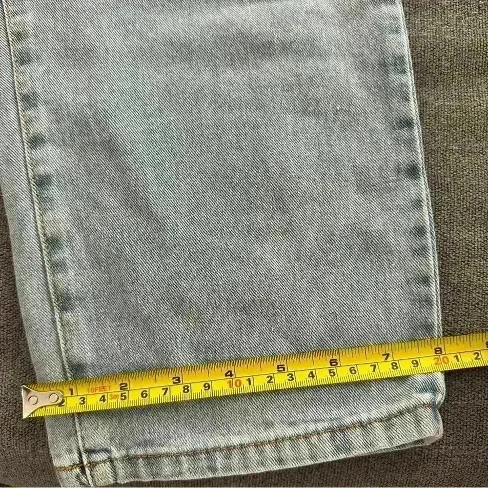 SHEIN high waisted distressed mom jean light wash XL tapered leg non-stretch - Picture 9 of 11